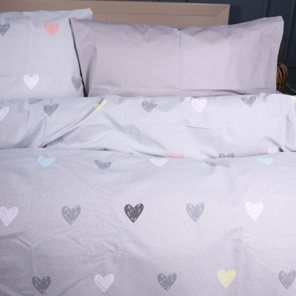 Фото - Комплект постельного белья MirSon Бязь 17-0782 Pastel Love Print 220х240 (2200011274270)